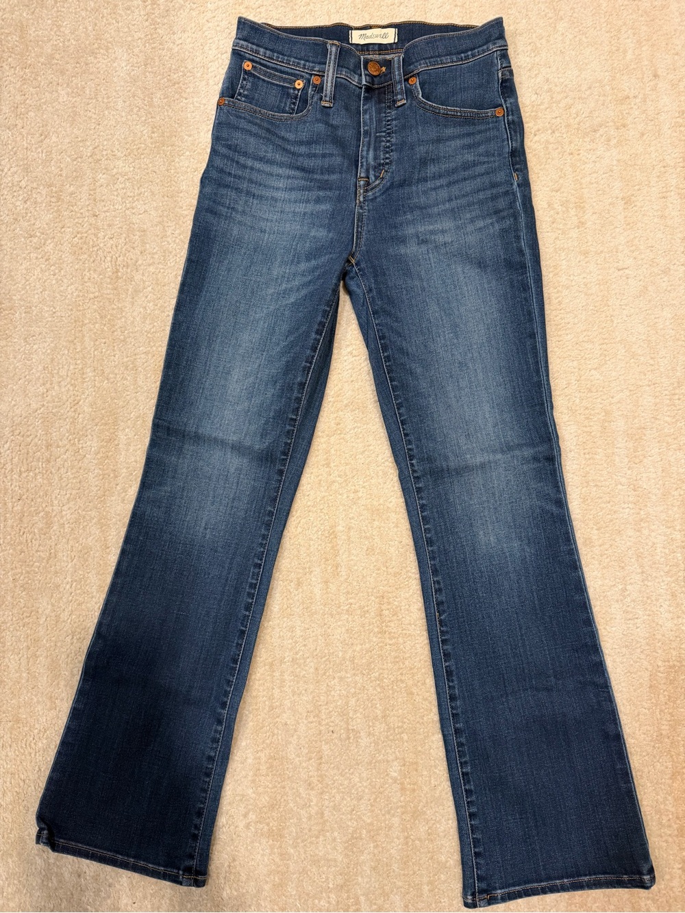Madewell Dark Blue Cali Demi-Boot Jeans, 25P